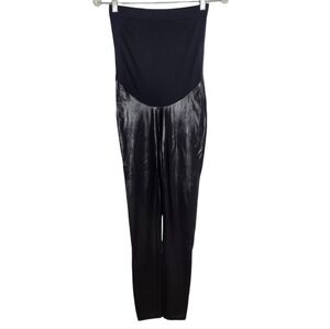 SPANX Faux Leather Leggings Mama Waistband